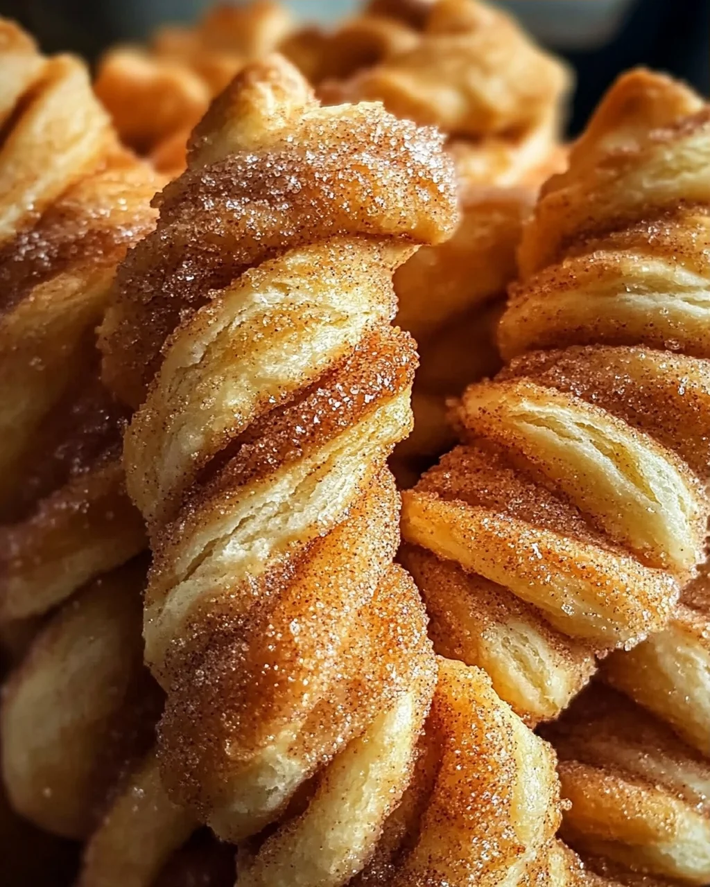 Zimt Zucker Twists aus Blätterteig