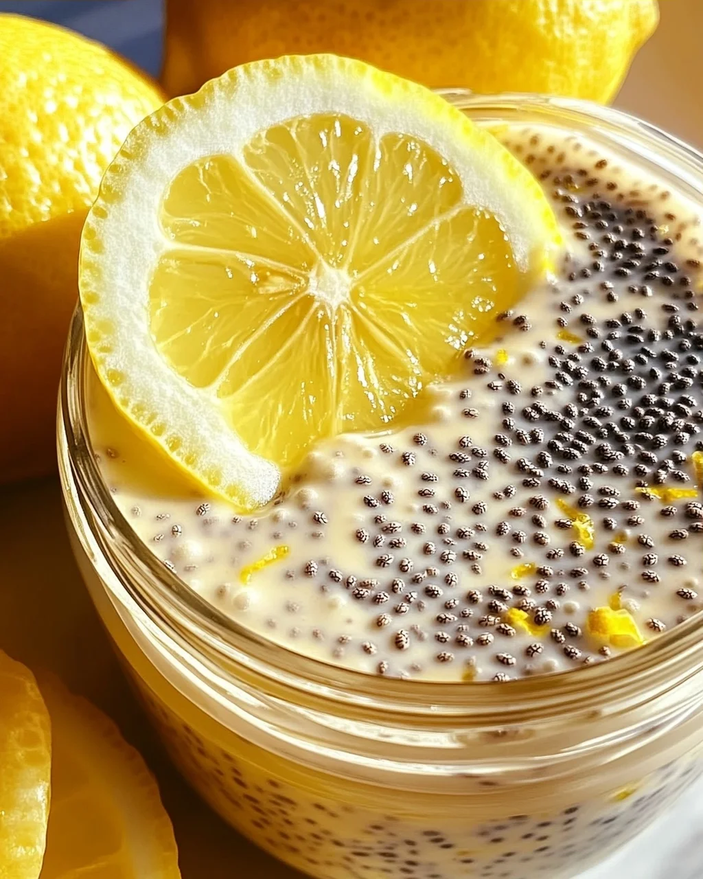 Zitronencreme Chia Pudding für gesunde Naschkatzen