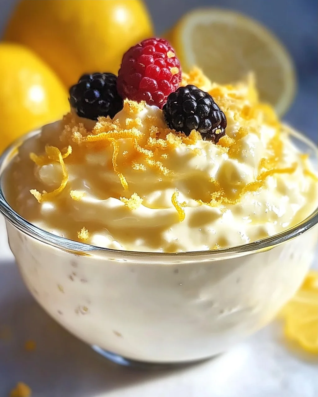 Zitronenquarkpudding mit 3 Zutaten selbst gemacht